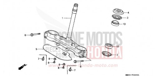 STEERING STEM XL600VN de 1992